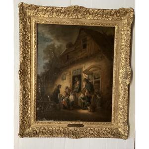 Adrien Van Ostade 1610-1685 Signed Painting