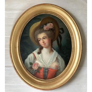 Portrait Of A Young Woman With A Hat