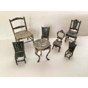 Miniature Silver Furniture