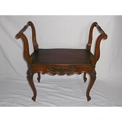Small Bench Mahogany Louis XV