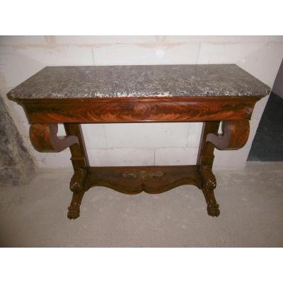 Console In Mahogany