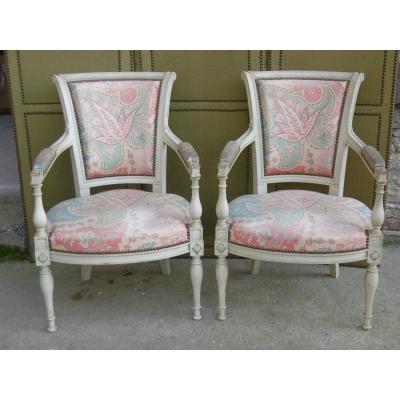 Pair Of Louis XVI Armchairs
