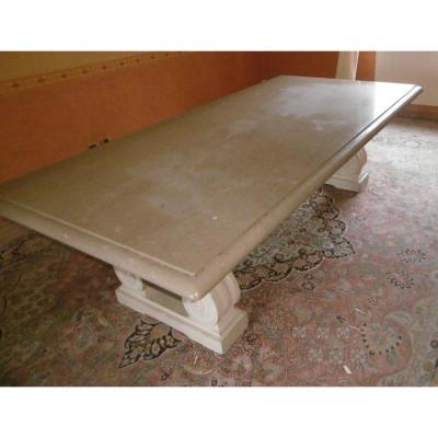 Marble And Stone Table By Charles Moreux
