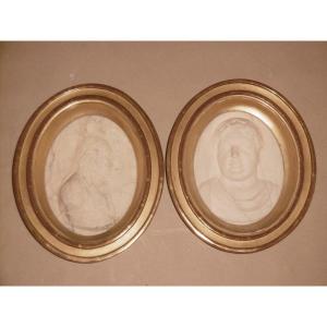 Two Marble Medallions