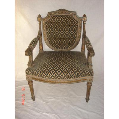 Armchair Style Lacquered L.xvi