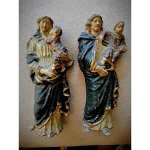 Pair Of Terracotta Subjects XVIII
