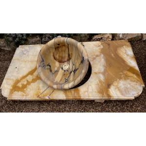Siena Yellow Marble Basin