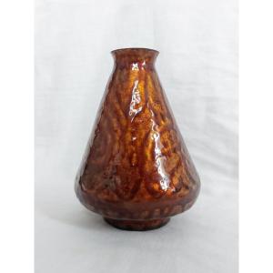 Paolo De Poli - Enameled Copper Vase - Italian Design Art Déco 1940