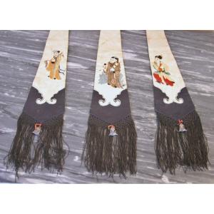 Three Chinese Embroidered Silks