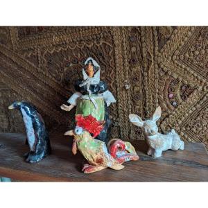 Four Sculptures By Albert Feuillastre