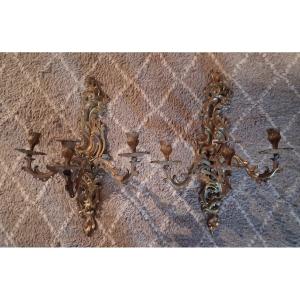 A Large Pair Of Sconces