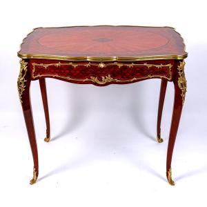 François Link Style Desks, In Marquetry Wood