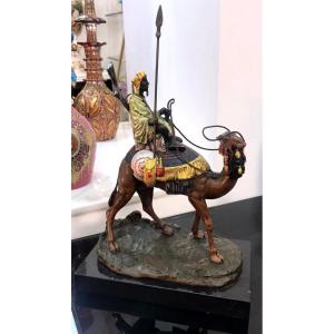 Bronze Camel In Orientalist Style Dating From The 19th Century In Vienna.