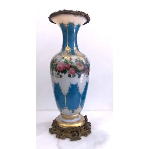 Baccarat Opaline Vase, 19th Century