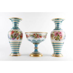Baccarat Opaline Trim, 1800s.
