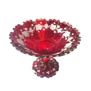 Bohemian Crystal Enameled Cup – 19th Century