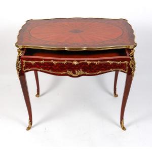 François Linke Style Marquetry Desk – 19th Century