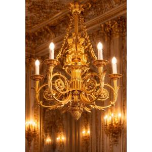 Louis XVI Style “arabesque With Children Musicians” Chandelier