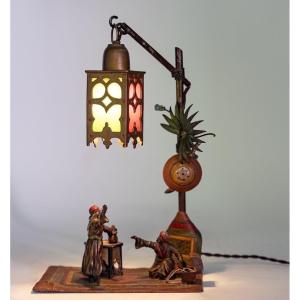 Electrified Vienna Bronze Lantern – 19th Century