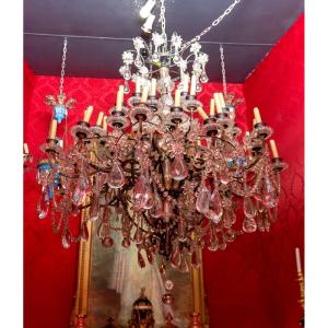 Louis XV Style Chandelier By Baccarat – Crystal, 19th Century