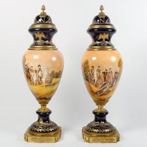 Pair Of Sèvres Porcelain Vases