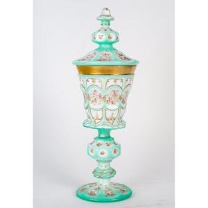 Enamelled Opaline Covered Goblet, Charles X Period