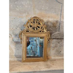 18th Century Regency Mirror In Gilded Wood
