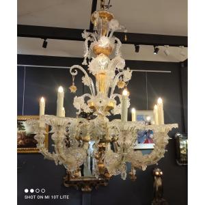 Baroque Style Chandelier, Murano