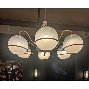 Italian Chandelier, 1970s, Dlg By Gino Sarfatti