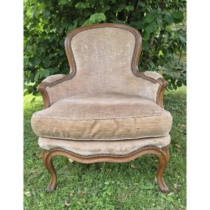Louis XV Period Bergère Stamped By Pothier