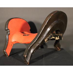 Samurai Saddle Kura, Juyo Certificate Nkbkhk (important Cultural Object) Muromachi Period