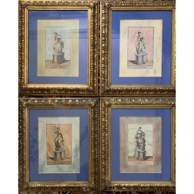 Muses Urania, Calliope, Erato And Polymnia