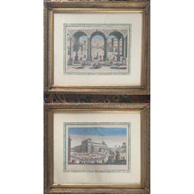 Views Of Rome (pair)