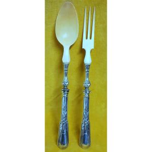 Salad Cutlery Service Christofle Hallmark Early 20th