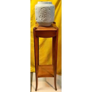 High Bolster 2 Levels Crenelated Tray Grooved Uprights Art Deco 1930