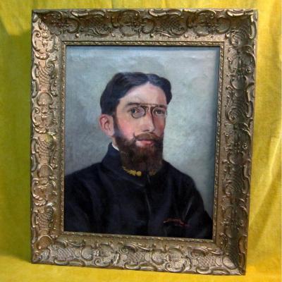 Portrait Of Military Officer 14-18 From U.szorek Le Puy