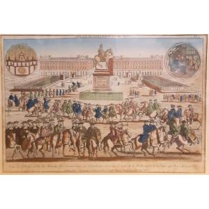 Optical View Paris 1763 Peace France Great Britain Cession Future Canada And Colonies