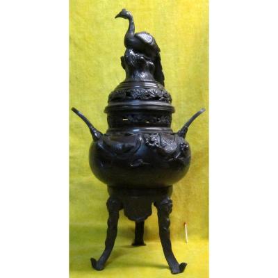 Perfume Bronze Burns Japan Meiji 19th