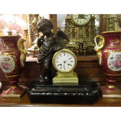 Pendulum Cherub Cupid Cherub Painter St Lxvi Napoleon III 19th
