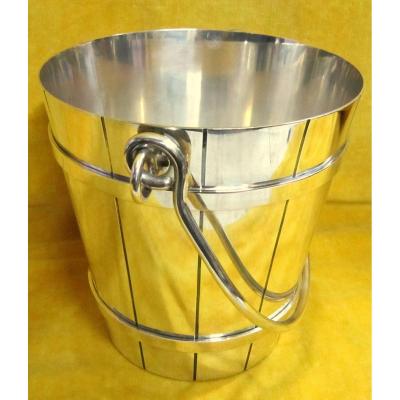 Champagne Ice Bucket Rafraichissoir 20th Goldsmith's Punch Head Of Cock