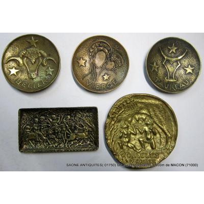 Coupelles Bronze Max Le Verrier