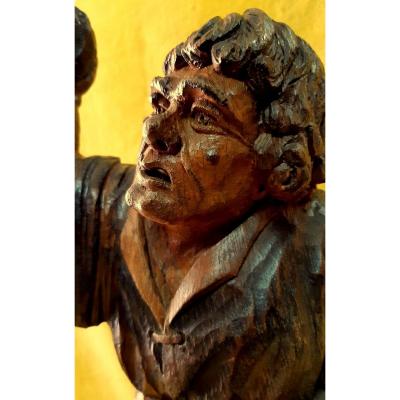 Big Sculpture Quasimodo (48cm)the Hunchback In Love With Esmeralda Notre Dame De Paris By Victor Hugo Year 30