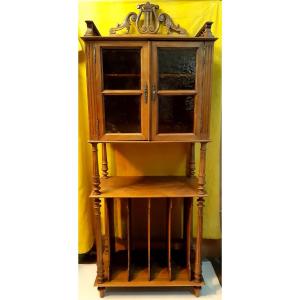 Large Music Cabinet Sheet Music Showcase Library St Lxvi Napoleon III 19th