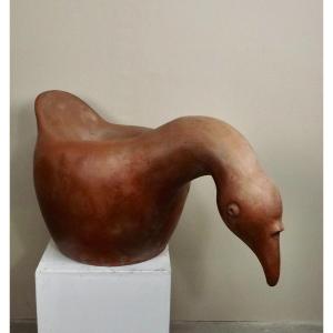 Terracotta Goose. XXth.