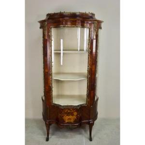 Vitrine  Napoleon III Marquetry.