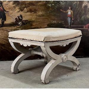 19th Century Curule Stool.