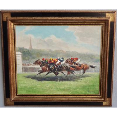 Eugène Pechaubès '' The Arrival At Auteuil ''