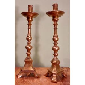 Pair Of Antique Candle Sticks
