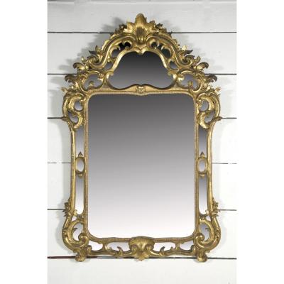 Large Provencal Mirror Late XVIII Th C. H. 156 104 L.