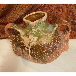 Glazed Earth Barrel 19th